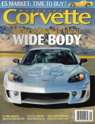 CORVETTE MAGAZINE 2010 JAN - SPECTER WERKES GTR WIDE BODY, C3 LT1 V8, '54 SHOW